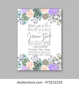 Wedding card or invitation with abstract floral background. Greeting postcard in grunge or retro vector Elegance pattern with flowers roses floral illustration vintage style Valentine anniversary