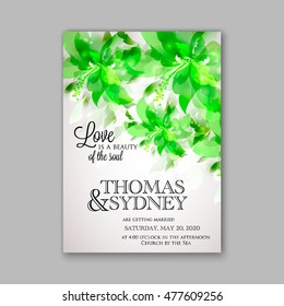 Wedding card or invitation with abstract floral background. Greeting postcard in grunge or retro vector Elegance pattern with flowers roses floral illustration vintage style Valentine anniversary