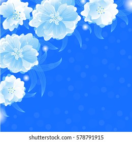 
Wedding card or invitation with abstract floral background.
