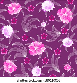 

Wedding card or invitation with abstract floral background.
