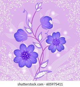 

Wedding card or invitation with abstract floral background.
