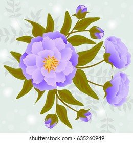

Wedding card or invitation with abstract floral background.
