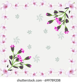 
Wedding card or invitation with abstract floral background.

