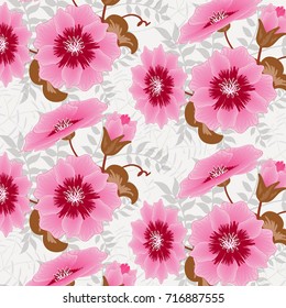 Wedding card or invitation with abstract floral background.

