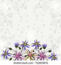 

Wedding card or invitation with abstract floral background.

