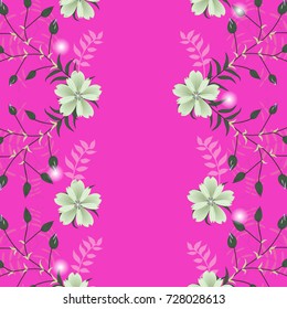 Wedding card or invitation with abstract floral background.