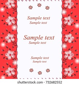 

Wedding card or invitation with abstract floral background.


