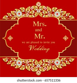 
Wedding card, invitation card,Template frame. Perfect cards for any other kind of design, birthday and other holiday, medallion, indian, arabic,dubai.
