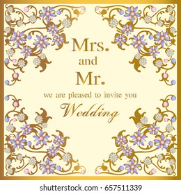 
Wedding card, invitation card,Template frame. Perfect cards for any other kind of design, birthday and other holiday, medallion, indian, arabic,dubai.
