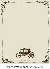 Wedding card invitation with room for text