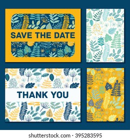 Wedding card invitation template editable, pattern vector design. Save the date card. 