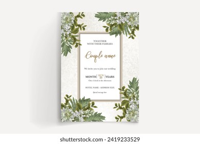 conjunto de plantillas de invitación a tarjeta de boda