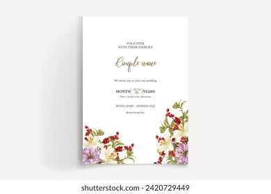Einladungsvorlagen für Hochzeitskarten