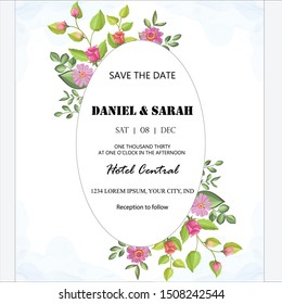 Wedding Card In Roses Beautiful Templates 