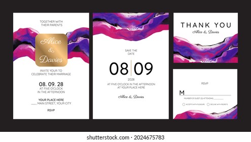 Wedding card sets, invitations. Save the date sea style design. Wash blue watercolor. Summer background. hand-drawn coral reefs.