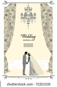 Wedding card with space for text