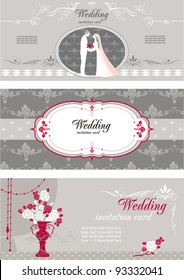 Wedding card with space for text