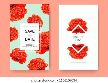 Wedding Card template Background. For Invitation, menu, thank you.