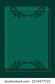 wedding card template design with tree branch decoration