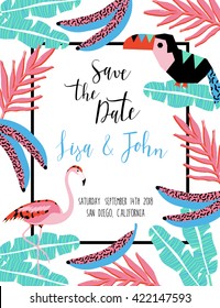 Wedding card templates. Wedding, marriage, save the date, baby shower, bridal, birthday, Valentine's day. Stylish simple design. Vector illustration.