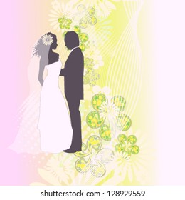 wedding card. vector