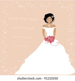 Wedding card. Vector