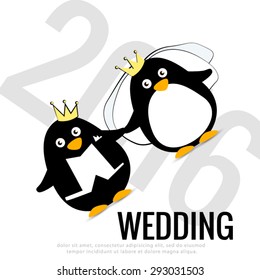 Wedding card Vector EPS 10 illustration.