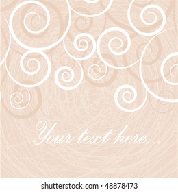 Wedding card. Vector illustration.
