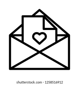 Wedding card vector, wedding related line design icon  editable stroke