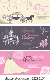 Wedding cards design template