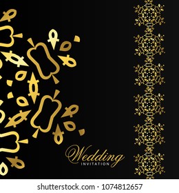 Wedding cards design vector