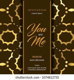 Wedding cards design vector