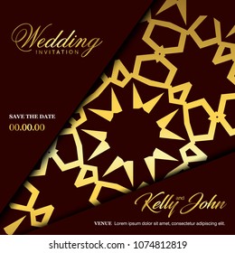 Wedding cards design vector