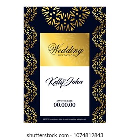 Wedding cards design vector
