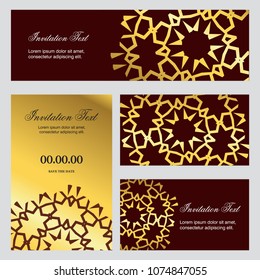 Wedding cards design vector