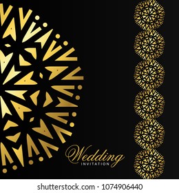 Wedding cards design vector
