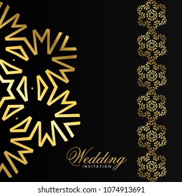 Wedding cards design vector