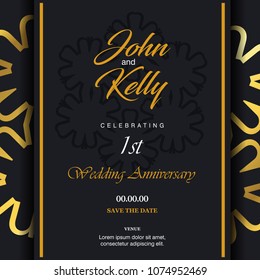 Wedding cards design vector