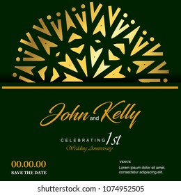 Wedding cards design vector
