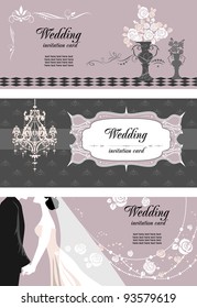 Wedding cards with space for text