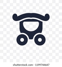 wedding Carriage transparent icon. wedding Carriage symbol design from Wedding and love collection. Simple element vector illustration on transparent background.