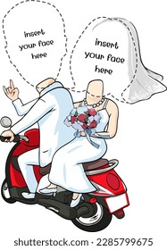 Hochzeitskarikaturencharakter für Ihr Karikaturendesign