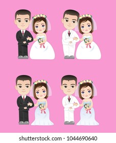 wedding cartoon sweet