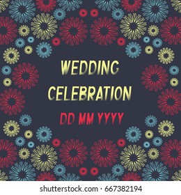 wedding celebration card template