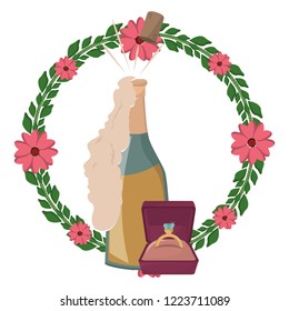 Wedding celebration cartoons