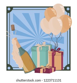 Wedding celebration cartoons