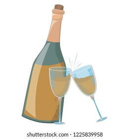 Wedding celebration cartoons