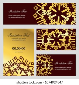 Wedding ceremony card with elegant design and typography vector