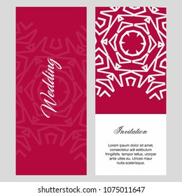 Wedding ceremony card with elegant design and typography vector