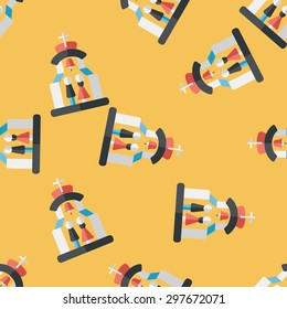 wedding ceremony in chruch flat icon,eps10 seamless pattern background